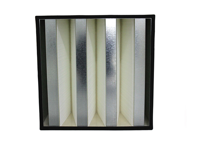 V-bank Galvannized Frame HEPA Filter