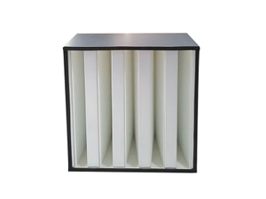 V-bank Galvannized Frame HEPA Filter