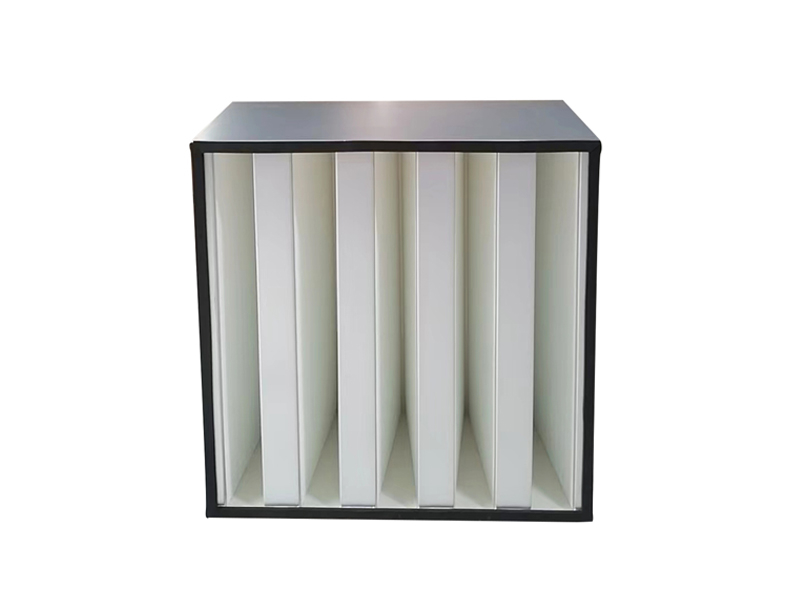 V-bank Galvannized Frame HEPA Filter
