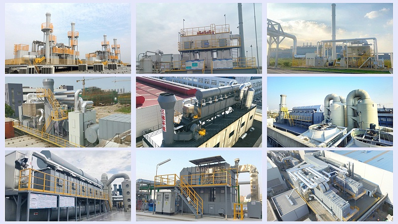Application of catalytic combustion waste gas treatment technology in environmental protection field